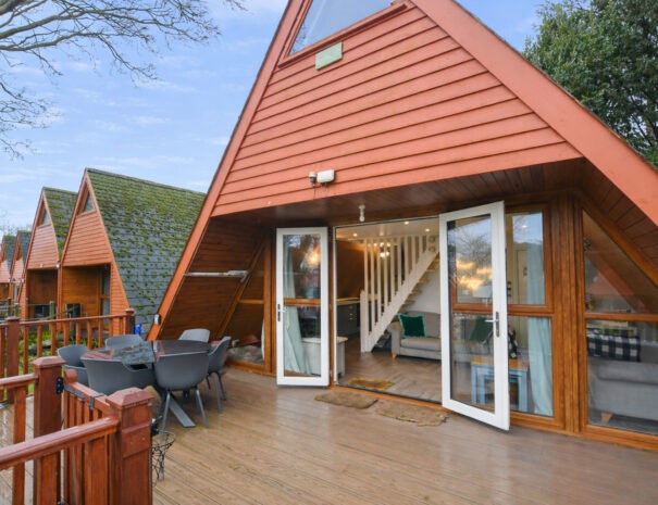 A_photograph_taken_during_daytime_shows_red_A-fram