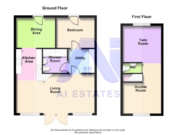 Challet 3, Kingsdown Holiday Park - all floors