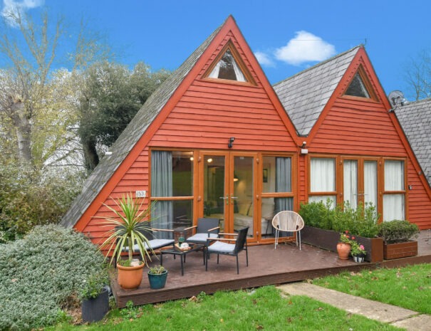 Holiday chalet at Kingsdown Holiday Park